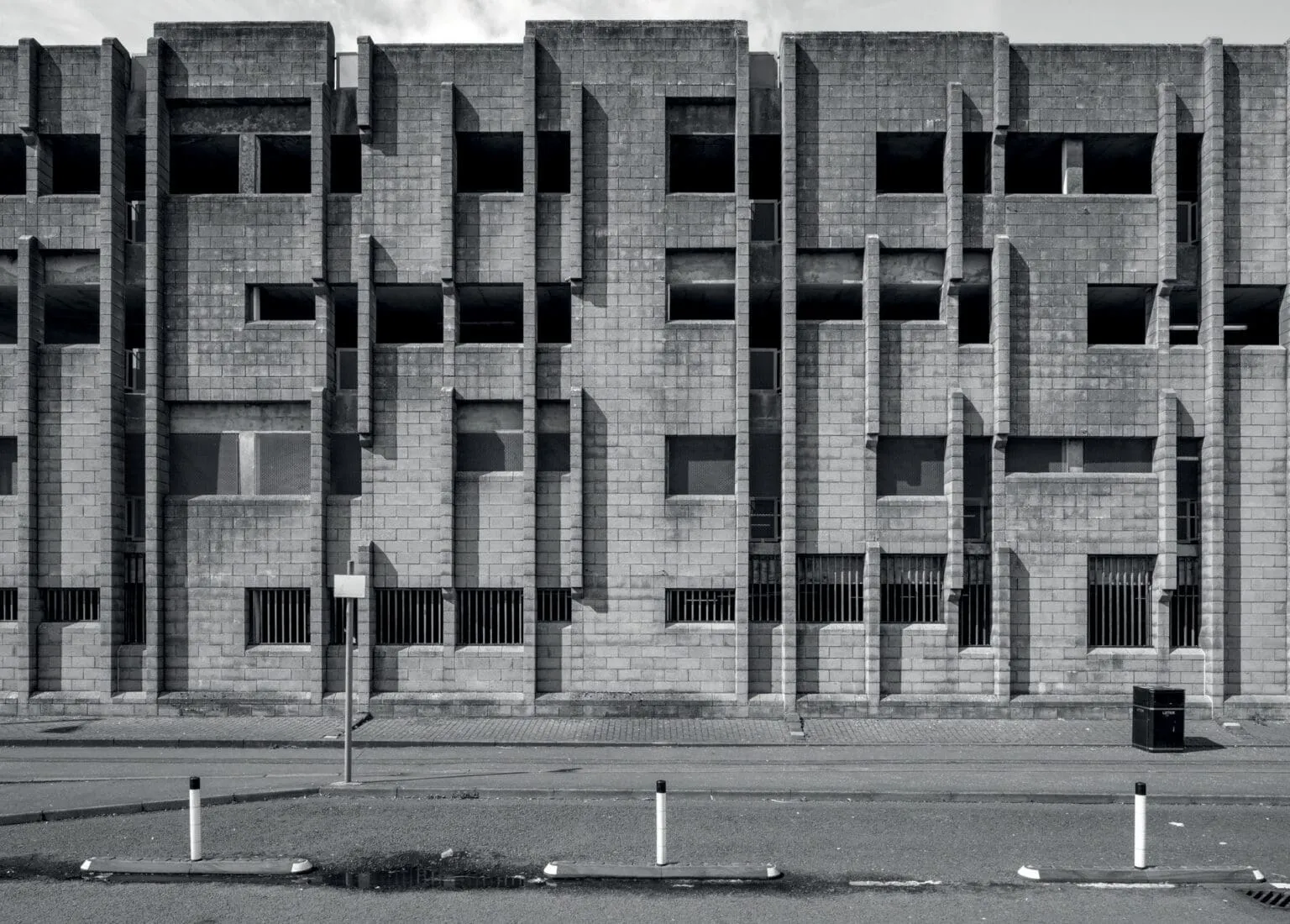 An image of a brutalist style building from Simon Phipps' book Brutal Scotland